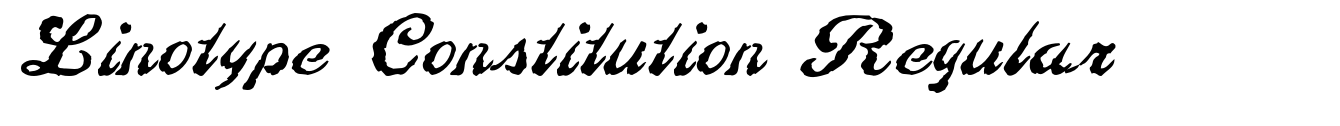 Linotype Constitution Regular image